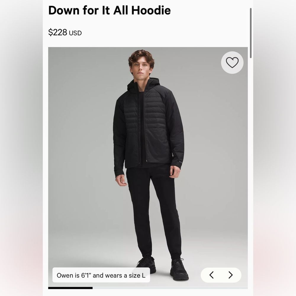 Lululemon Down for It All Hoodie